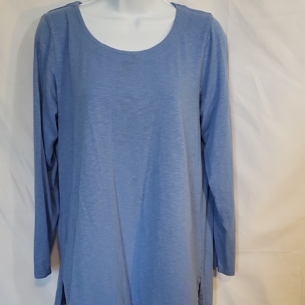 J. Jill Relaxed Blue Long Sleeve Tunic